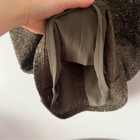 Alice + Olivia Nala Sequined Dress in Chocolate Small - Picture 9 of 14